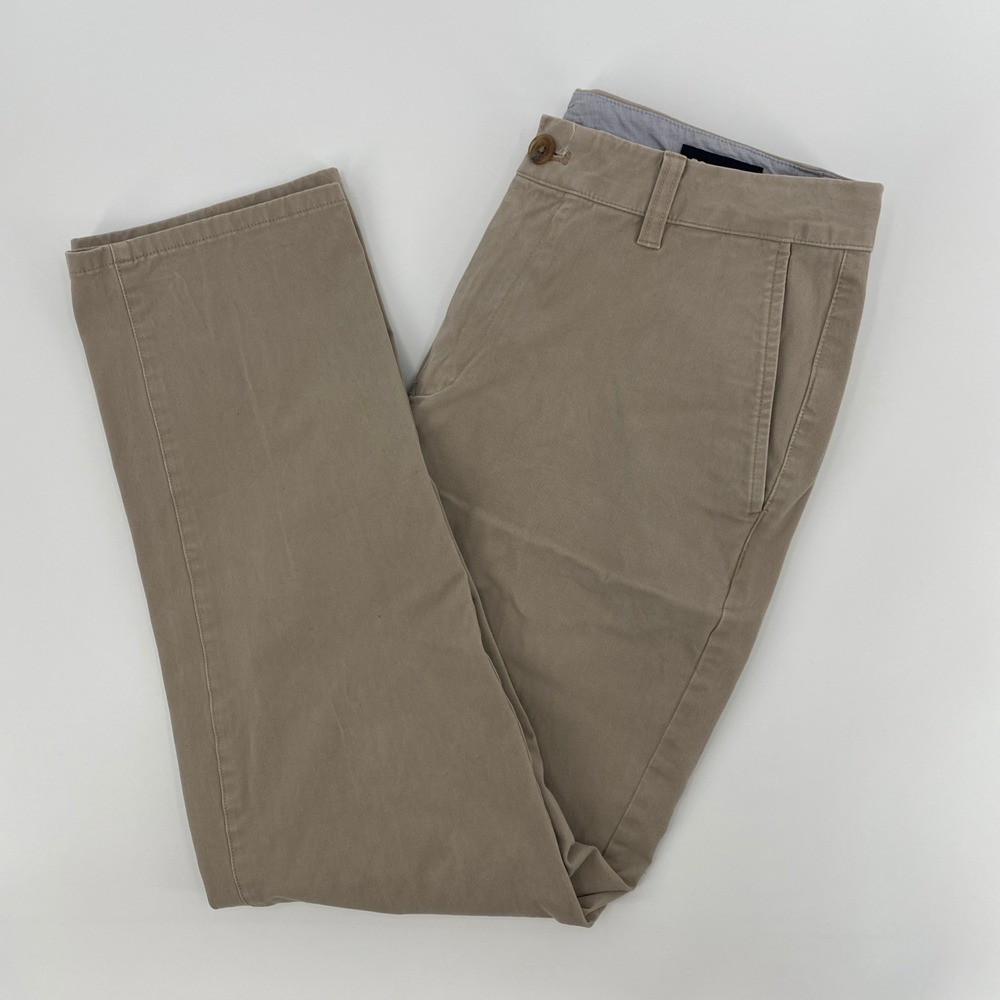Bonobos Chino Pants Mens 33x30 Khaki Tan Slim Casual Business Chino Smart